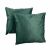 Mohazöld bársony díszpárna - betéttel - 2 db szett - 45x45 cm 147208789