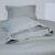 Dupla pamutszatén ágyneműhuzat garnitúra angol széllel - 5 db-os - Acél szürke - TC 250 145043865