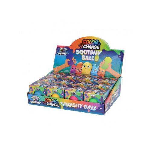 Színváltós nyomogatós puha kislabda, 6,5 cm, többféle, 1 db 145045054