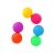 Színváltós nyomogatós puha kislabda, 6,5 cm, többféle, 1 db 145045054