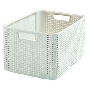 Polirattan Kosár L Curver #törtfehér 30431216