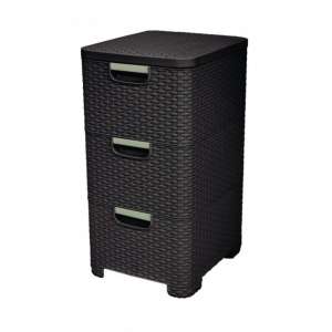 Polyrattan Curver Szekrény #barna 30431222