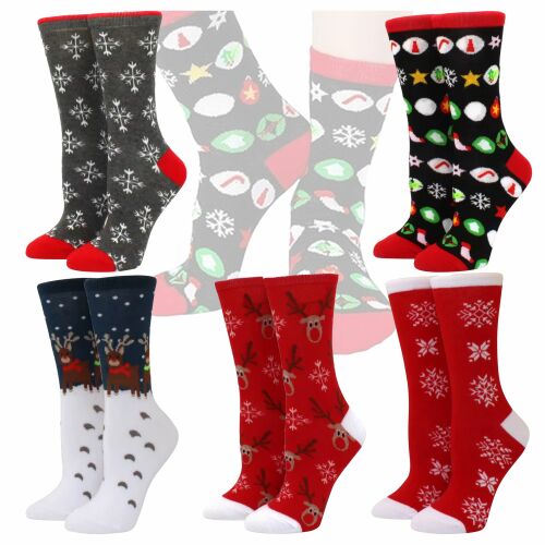 Karácsonyi pamut zokni színes 5 pár karácsonyra 37-43 145047273