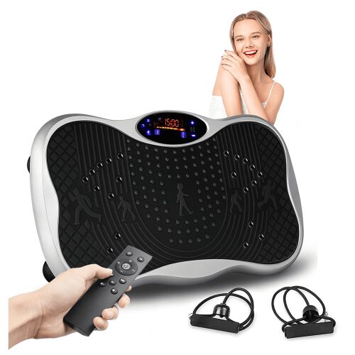 Vibrációs edzőplatform, vibrációs masszírozó távirányítóval, kábelekkel, 150 kg 145047498