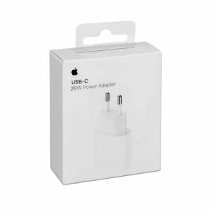 Eredeti APPLE MUVV3ZM/A hálózati töltő, USB-C, 20W, fehér