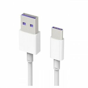 OEM adat- és töltőkábel Samsung, Huawei, Oppo és Xiaomi készülékekhez kompatibil, USB-A – USB-C 3.1, 5A, 1 m, fehér