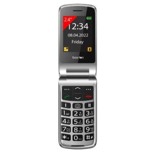 Beafon SL605 nyomógombos mobiltelefon, kamerás, összecsukható, Dual SIM, LCD kijelzővel, fekete