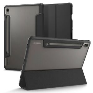 Samsung Galaxy Tab S9 FE (10.9) / Tab S10 FE (10.9) SM-X510 / X516B / X520 / X526, mappa tok, légpárnás sarok, közepesen ütésálló, érintőceruza tartóval, Trifold, Spigen Ultra Hybrid Pro, átl