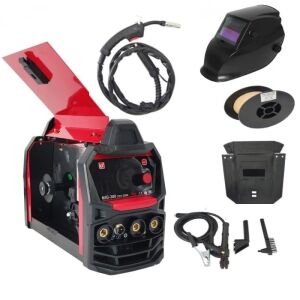 Pakiet promocyjny Spawarka inwertorowa DDT-2004 z szpulą drutu MIG/MMA DDT PROFESSIONAL, 300 A + automatyczna maska spawalnicza z regulacją i kryształami 145050366 - DDT