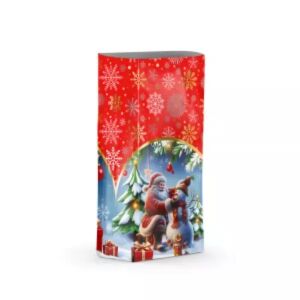 Nikolaus-Sack mit goldenen Schneeflocken-Muster - XL, 20 x 45 cm 145051534 - Kunst & Hobby