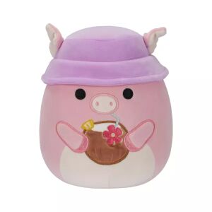 Squishmallows: Peter, das rosa Schwein mit Cocktail und Mütze - 20 cm 145051571 - Kuscheltiere