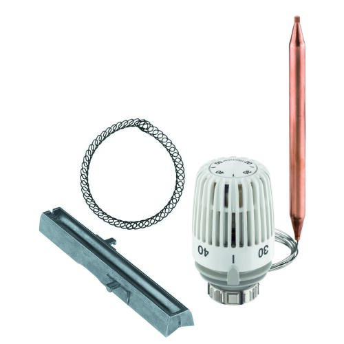 K termosztatikus fej nagy vezetőképességű házzal és spirálrugóval/20-50°C/2m 145051822