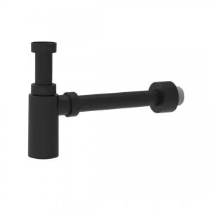 Dekoratív mosdószifon, fekete matt, G 1 1/4"x32