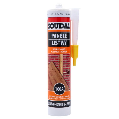 Soudal 100A Panel és Díszléc Ragasztó, 280ml tubus - Építőipari ragasztó
