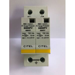 2. típusú túlfeszültség-levezető (C) 15/40KA 2P DS50PVS-600/51