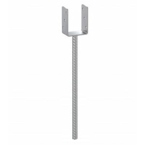 Oszloptalp, horganyzott horgony, 161x624x12mm