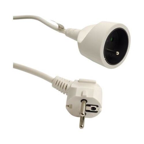 Hosszabbító kábel, 1 aljzat, fehér, 5 m 145054574