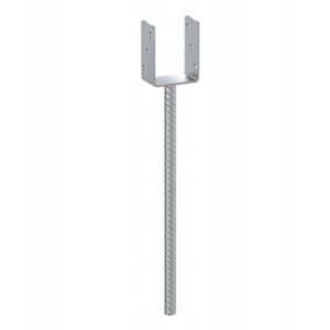 Oszloptalp, horganyzott horgony, 91x624x124mm