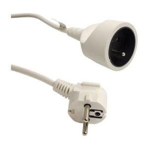 Hosszabbító kábel, 1 aljzat, fehér, 10 m