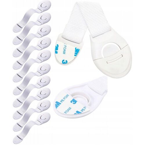 AJTÓZÁR, SZEKRÉNY ÉS FIÓK VÉDELEM, ERŐS, 10 db, 3M ragasztószalag 145055072