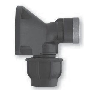 Fali könyök PMI25x3/4"" GW belső menet, PN16, PE csövekhez, fekete 145055399 - KPE idom