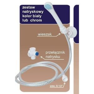 Komplett zuhanygarnitúra fehér Dafi