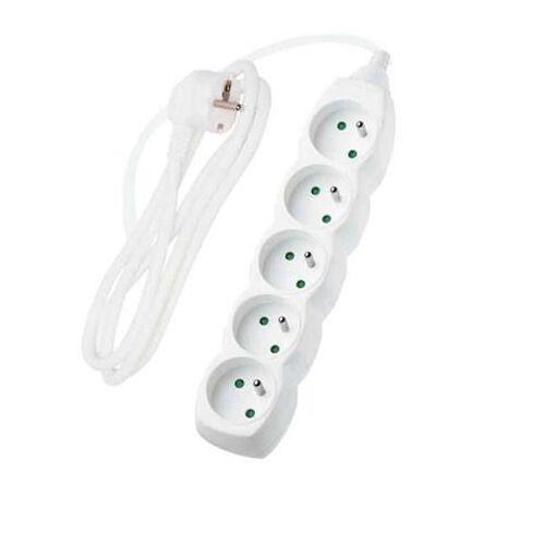 5 csatlakozós hosszabbító kábel, fehér, 5 m 145055483