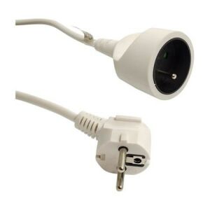 Hosszabbító kábel, 1 aljzat, fehér, 3 m