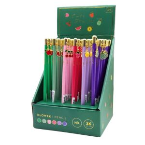 Színes iskolai ceruza medállal HB