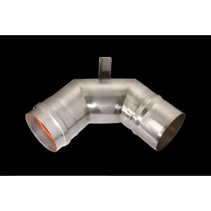 DN80 kéménykönyök 90°-os támasztékkal turbó- és kondenzációs kazánokhoz 145056341 - Kandalló & Kályha