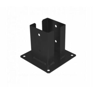 Oszloptalp betonra csavarozva 92x150x2mm fekete