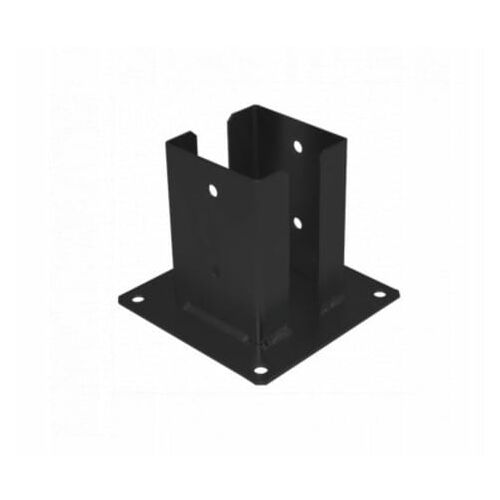 Oszloptalp betonra csavarozva 92x150x2mm fekete 145056570