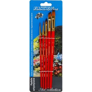 Szintetikus művészecsetek, 5 darabos készlet 145057313 - Iskolai ecset