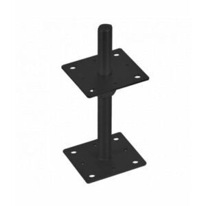 M20-as oszloptalp 80x250x3mm fekete