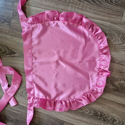 Esküvő OTT68 - pink színű szatén fodros kötény 145059690