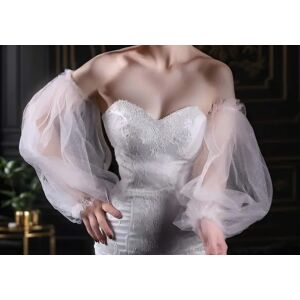 MKI02 - Menyasszonyi levehető puffos tüll ruhaujj - több színben 145059707 - Lovaskate