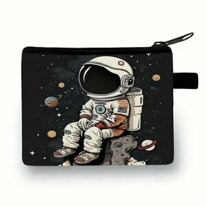 „Kapu Tibor űrhajós pénztárca, kulcstartó kincsrejtő, úrhajó, rakéta mintás, az űrhajózás szerelmeseinek kitűnő ajándék, 11x14 cm #405-3 145060346 - Gyerek pénztárca