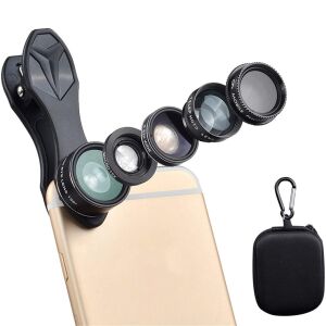 5 az 1-ben okostelefon objektívkészlet 📸 145060384 - Objektív lencse mobiltelefonhoz