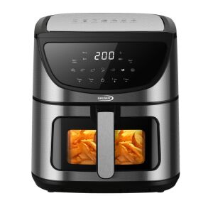 Hauser AFD-918 AirFryer Forrólevegős sütő 9L 2200 Watt - Fekete/Ezüst 145066905 - Hauser