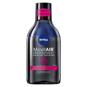 Nivea Micell Air Skin Breathe Kétfázisú micellás víz sminkeltávolításhoz fekete teával 400 ml 145067686 - Smink lemosó