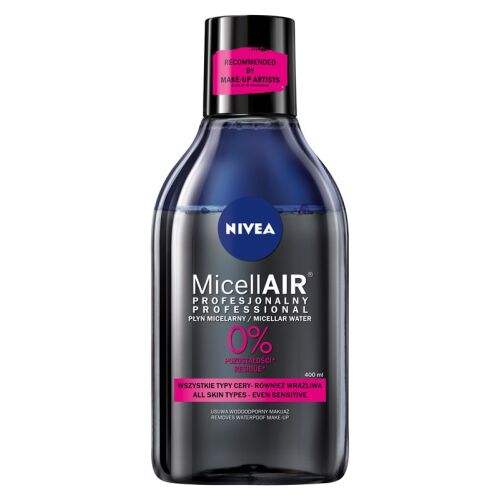 Nivea Micell Air Skin Breathe Kétfázisú micellás víz sminkeltávolításhoz fekete teával 400 ml 145067686