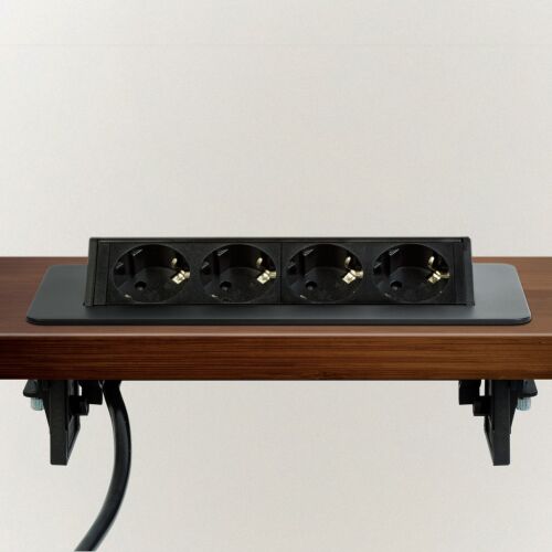 Rejtett elosztó - 4-es - Felnyíló kivitel - fekete