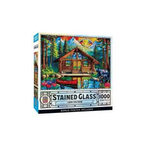 MasterPieces 1000 db-os puzzle - Stained Glass - Cabin Spectrum (72503) 145071363 - Puzzle & Kirakó