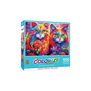 MasterPieces 1000 db-os puzzle - Colorize - Rainbow Whiskers (72403) 145071400 - Puzzle & Kirakó