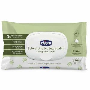 Chicco Törlőkendő Biológiailag lebomló 60 db illatmentes műanyagmentes 145071513 - Pelenkázás
