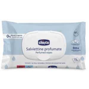 Chicco Törlőkendő illatos lótuszvizes 72 db érzékeny bőrre keményfedeles 145071650 - Pelenkázás
