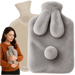 Rubber hot water bottle in a cover 1.8L Ruhhy 26383