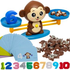 Gra edukacyjna małpka- waga szalkowa 26630 145072700 - Iso Trade