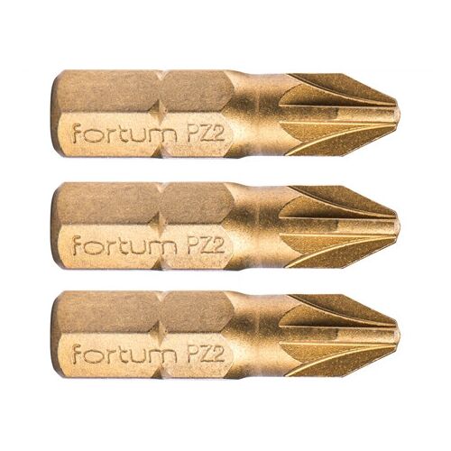 Fortum BEHAJTÓHEGY PZ, 3 DB, S2 ACÉL, TITANIUM BEVONAT, PZ 2×25MM 4741372 145075616