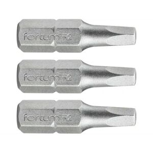 Fortum BEHAJTÓHEGY NÉGYSZÖG, 3 DB, S2 ACÉL, SQ 1×25MM 4741601